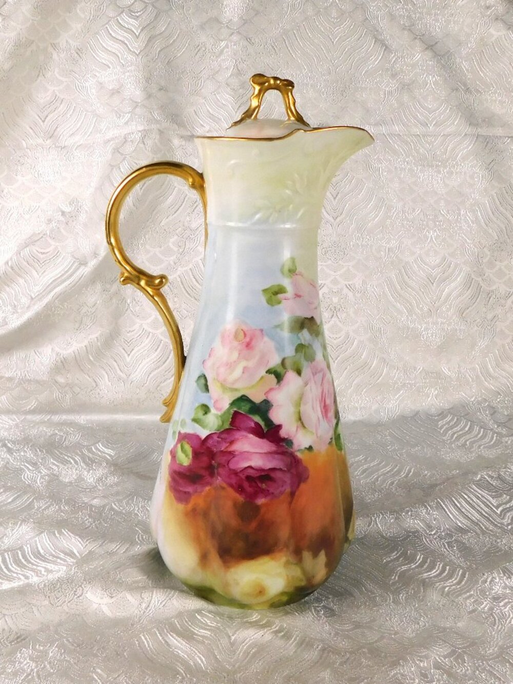 Signed Floral Chocolate Pot with Lid # 27530